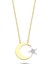 Altın Ayyıldız 1.20 cm Kolye CH08651-543 1