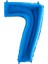 GRABO 7 Rakam Mavi Folyo Balon 40" 1