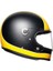 X3000 Multi Super Agv Matt Black/Yellow Kapalı Kask 1