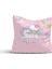 Cici Tasarım Hello Kitty Atlı Pembe Kırlent Kılıfı-60x60 1