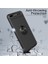 iPhone 7/8 Kılıf Standlı Yüzüklü Mıknatıslı Kılıf + 9H Esnek Nano Cam Kırmızı 5