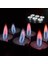 6lı Kutup Işıkları Renginde Yanan Tealight Mum 3 cm 1