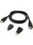 3in 1 HDMI Kablosu Micro / Mini HDMI Kablo 3'lü 1