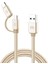 Micro USB ve Type-C 2'li Kablo (1.2 m) - Altın 1