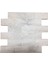 5X10Cm White Mermer Doğal Taş Patlatma Taş Mozaik Duvar Kaplaması 1