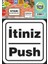 Crea Etiket Uyarı İtiniz/Push Etiketi 1176 1
