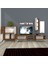 Eko 6 Mdf Dvd Retro Tv Ünitesi Tv Sehpası Beyaz Ceviz 2