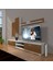 Eko 7 Mdf Dvd Tv Ünitesi Tv Sehpası Beyaz Ceviz 1