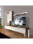 Eko 7 Mdf Std Retro Tv Ünitesi Tv Sehpası Ceviz Beyaz 1