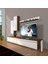Eko 7 Mdf Std Tv Ünitesi Tv Sehpası Ceviz Beyaz 1