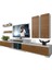 Flex 5D MDF Tv Ünitesi Tv Sehpası Beyaz Ceviz 1