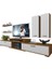 Flex 5D MDF Tv Ünitesi Tv Sehpası Ceviz Beyaz 1