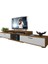 Flex130 MDF Tv Ünitesi Tv Sehpası Ceviz Beyaz 1