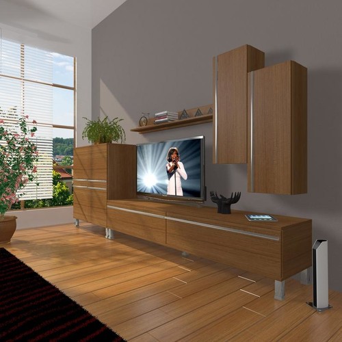 Decoraktiv Eko 6 Mdf Std Krom Ayaklı Tv Ünitesi Tv Sehpası Decoraktiv Eko 6 Mdf Std Krom Ayaklı Tv Ünitesi Tv Sehpası