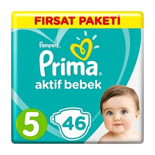 Prima Aktif Bebek 5 Beden Bebek Bezi Fırsat Paketi 92 Adet