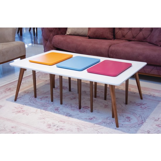 Levent Mobilya Cemre 3570 Orta Sehpa Beyaz Fiyatı