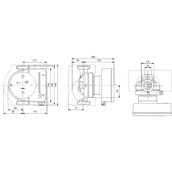 Grundfos - Magna1 25-80 180 1X230V Pn10 Fiyatı - Taksit Seçenekleri