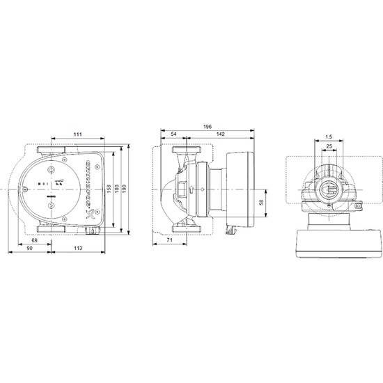 Grundfos - Magna1 25-100 180 1X230V Pn10 Fiyat?