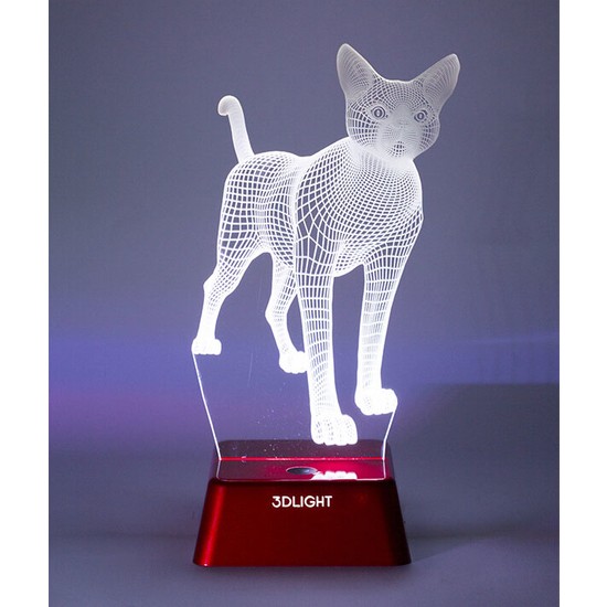 3D Light Kedi Kişiye Özel 3 Boyutlu Led Lamba Fiyatı