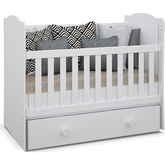 Babyhope Nevada 2 Çekmeceli Bebek Beşiği 70 x 130 cm Y905