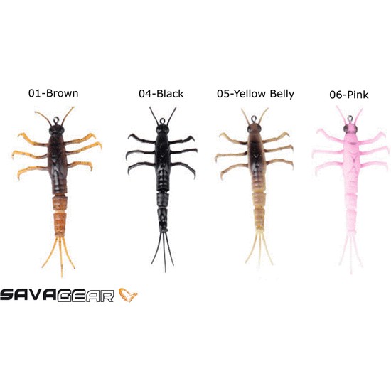 Esca In Gomma Savage Gear 3D PVC Mayfly 5cm - Mosca Di Giorno Per Drop Shot - Foto 4