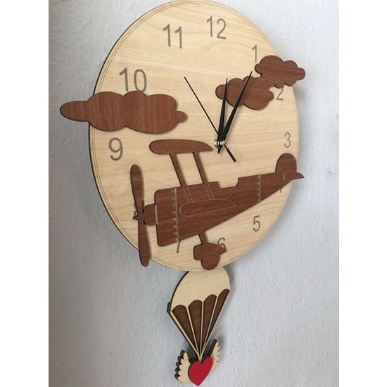 Good Time Yuvarlak Uçak Temalı Sallanır Sarkaçlı Duvar Saati Fiyatı Good Time Yuvarlak Uçak Temalı Sallanır Sarkaçlı Duvar Saati Fiyatı