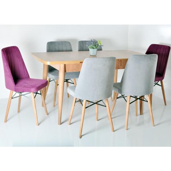 Mi̇a Sanal Milano 6 Kişilik Açılır Masa Sandalye Takımı Fiyatı