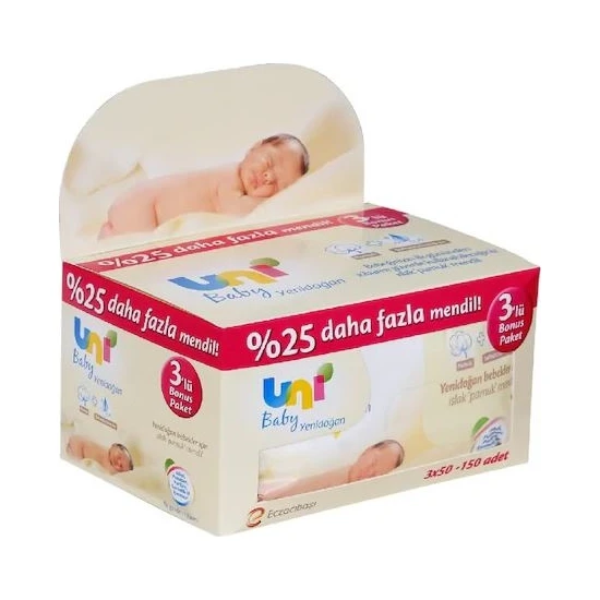 Uni Baby Yenidoğan 3X50 Avantaj Paket