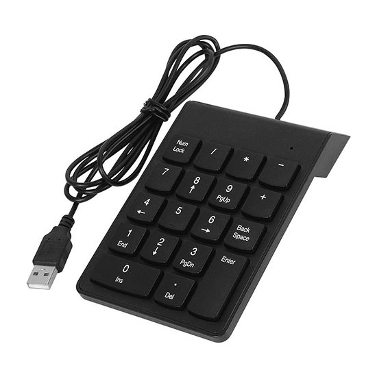 Boblov Numerik keypad usb 2.0 kablolu mini numerik keypad18 tuşlu