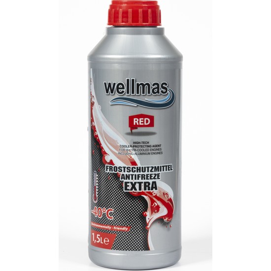 Wellmas Kırmızı Antifriz (-40 Derece) 1,5 Lt