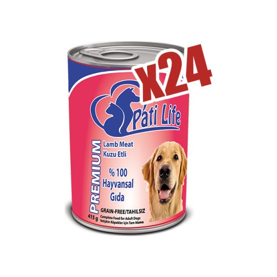 Pati Life 24 Lü Premium Lamb Kuzu Etli Yaş Köpek Maması 415 Fiyatı