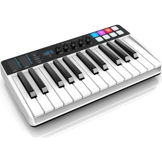 IK Multimedia iRig Keys I/O 25 25 tam boyutlu tuşa sahip MIDI klavye kontrolör