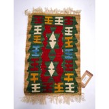 Antigues Of Anatolia EL DOKUMASI ANADOLU MOTİF KÖK BOYA YÜN KİLİM AOA ÖLÇÜ 46X31CM