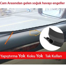 3M Oto Cam Arası Ses Soğuk Engelleyici Fitil 4 Metre Fiat Linea / Agea / Fiorino / Dolbo / Panda Için Uyumludur.