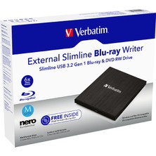 Verbatim External Slimline Mobil Blu-Ray Yazıcı