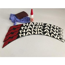Kom Nankang Beyaz Kalıcı Lastik Yazısı Nankang Sticker 8 Kit Büyük Boy
