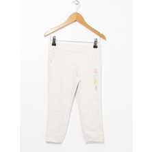 U.S. Polo Assn. Normal Kalıp Bej Kız Çocuk Eşofman Altı - Sontelkıds VR156