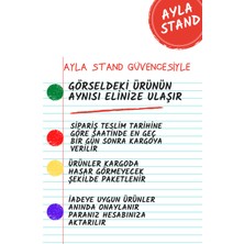 Ayla Stand Metal Başlıklı Cam Çek Çek Camsil 45 cm + 45 cm Peluş
