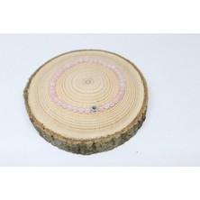 Yaşam Tohumu Pembe Kuvars Taşı Bileklik 4mm