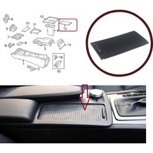 Bross Otomotiv BDP1132 Mercedes W204 E W207 W212 Için Orta Konsol Bardak Tutucu Sürgü Panjur Kapağı 20468047089051