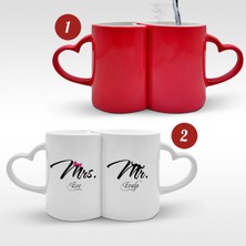 BK Kişiye Özel Ikili Sihirli Kırmızı Sevgili Kupası