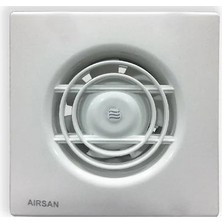 Airsan 100LÜK Sessiz Dekoratif, Plastik Banyo Fanı / Aspiratörü 100 M³/h