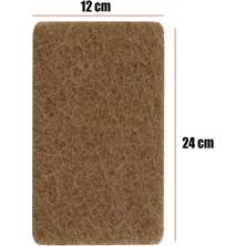 Badem10 Yapışkanlı Mobilya Masa Sandalye Parke Zemin Ayak Koruyucu Kaydırmaz Keçesi 240x120 Mm