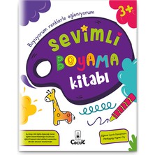 3+ Yaş "Sevimli Boyama Kitabı" Eğlenceli Ve Eğitici Okul Öncesi Çocuk Beceri Gelişimi Etkinliği