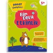 5+ Yaş "Dikkat Geliştirici Bir Dolu Etkinlik" Eğlenceli, Eğitici Okul Öncesi Çocuk Etkinlik Kitabı