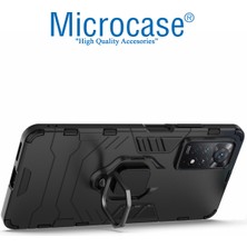 Microcase Xiaomi Redmi Note 11 Pro 5g (Global) Batman Yüzüklü Armor Kılıf - Siyah