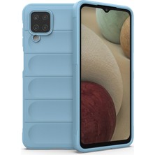 Zhkj Shop Galaxy A12 4G / A12 5G İçin Tpu + Flanel Telefon Kılıfı - Koyu Gri (Yurt Dışından)