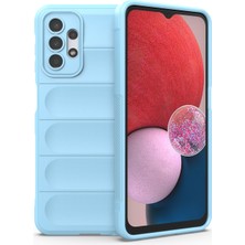 ZHKJ Shop Samsung Galaxy A13 5G / 4G Açık Mavi İçin Tpu + Flanel Telefon Kılıfı (Yurt Dışından)