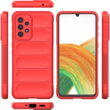 Zhkj Shop Galaxy A33 5G İçin Tpu + Flanel Telefon Kılıfı - Yeşil (Yurt Dışından)