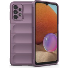 Zhkj Shop Galaxy A32 5G İçin Tpu + Flanel Telefon Kılıfı - Fuşya (Yurt Dışından)